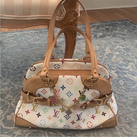 LOUIS VUITTON  Takashi Murakami 
Monogram Multicolor Claudia White - Picture 4 of 13
